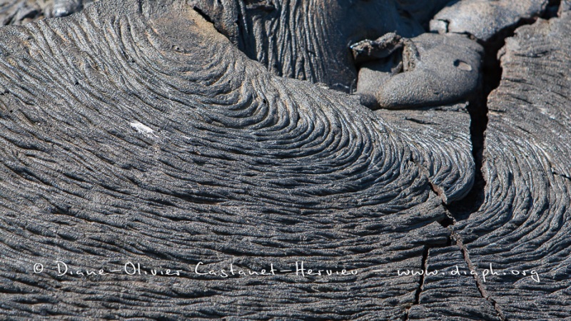 Coulées de lave, île de Santiago, Bahia Sullivan - îles Galapagos