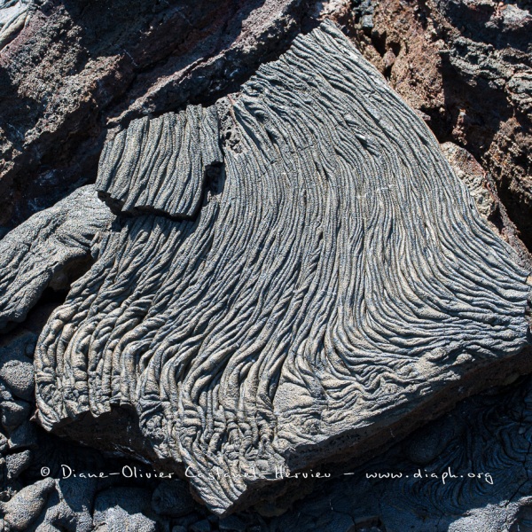 Coulées de lave, île de Santiago, Bahia Sullivan - îles Galapagos