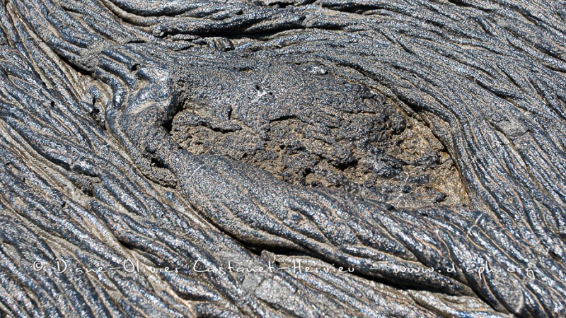 Coulées de lave, île de Santiago, Bahia Sullivan - îles Galapagos