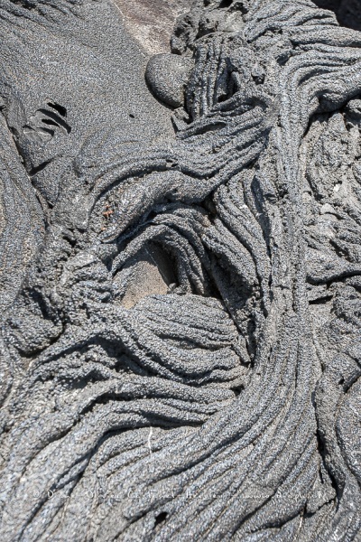 Coulées de lave, île de Santiago, Bahia Sullivan - îles Galapagos