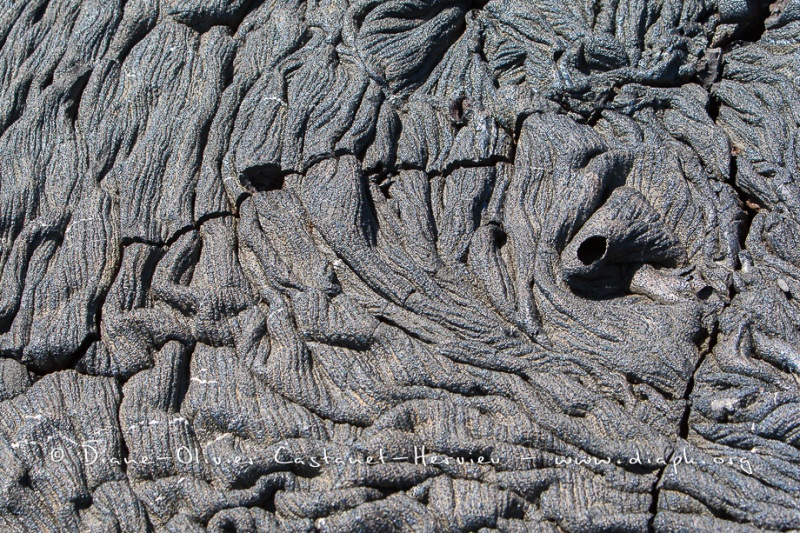 Coulées de lave, île de Santiago, Bahia Sullivan - îles Galapagos