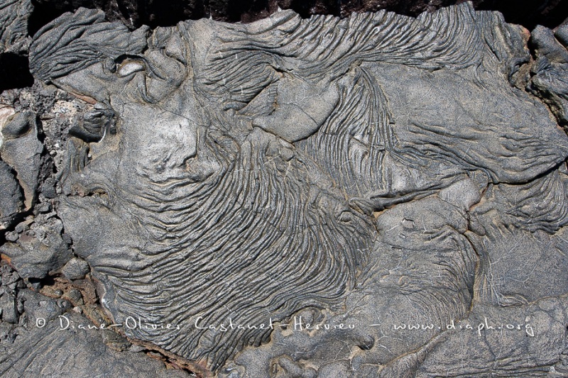 Coulées de lave, île de Santiago, Bahia Sullivan - îles Galapagos