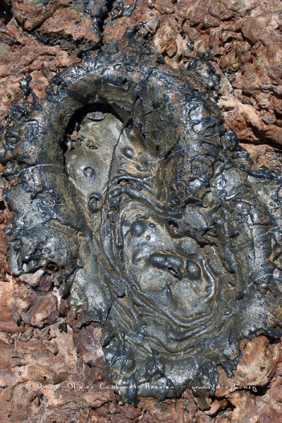 Coulées de lave, île de Santiago, Bahia Sullivan - îles Galapagos