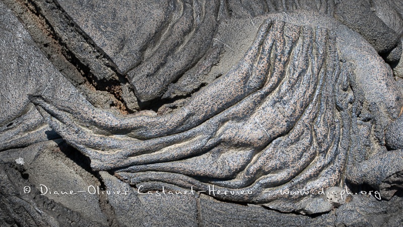 Coulées de lave, île de Santiago, Bahia Sullivan - îles Galapagos