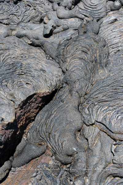 Coulées de lave, île de Santiago, Bahia Sullivan - îles Galapagos