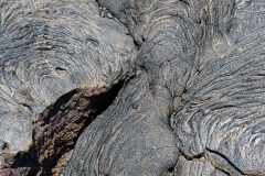 Coulées de lave, île de Santiago, Bahia Sullivan - îles Galapagos