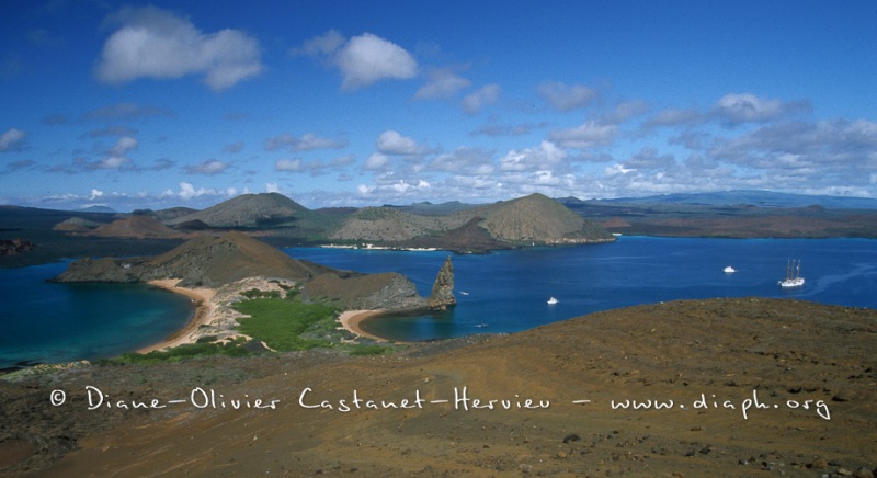 paysage volcanique - île de Bartholome, ïles Galapagos