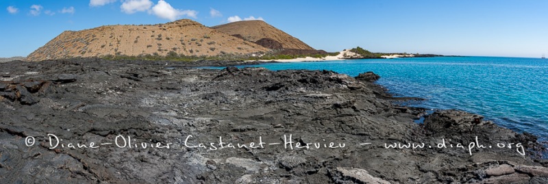 Coulées de lave, île de Santiago, Bahia Sullivan - îles Galapagos