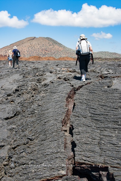 Coulées de lave, île de Santiago, Bahia Sullivan - îles Galapagos