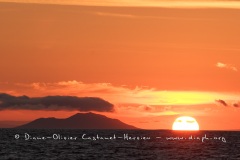 Coucher de soleil dans le pacifique