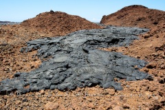 Coulées de lave, île de Santiago, Bahia Sullivan - îles Galapagos