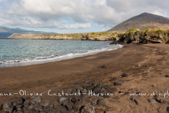 Paysage des Galapagos, île de  Santiago