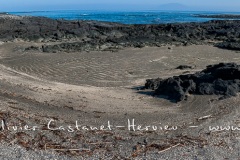 Paysage de l'Estran, ïle Fernandina, - ïles Galapagos