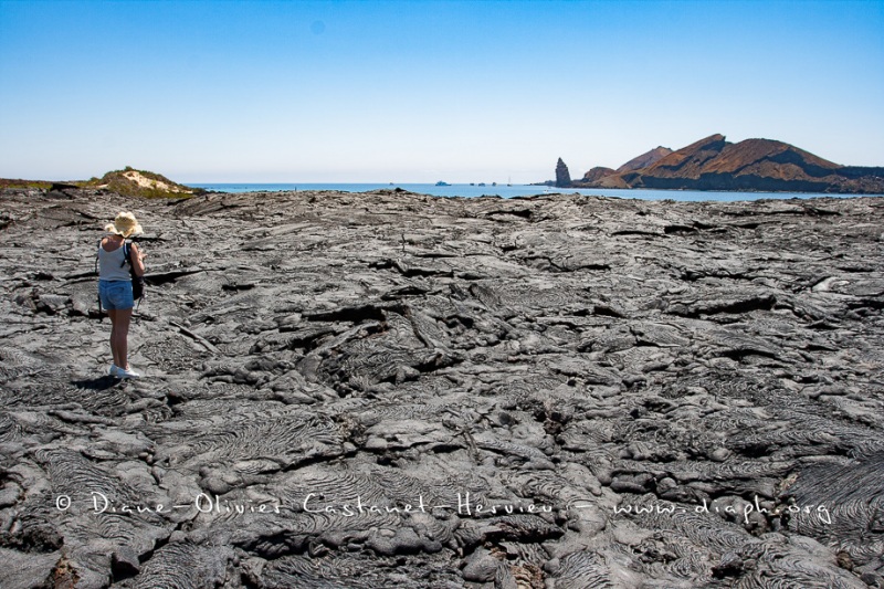 Coulées de lave, île de Santiago, Bahia Sullivan - îles Galapagos