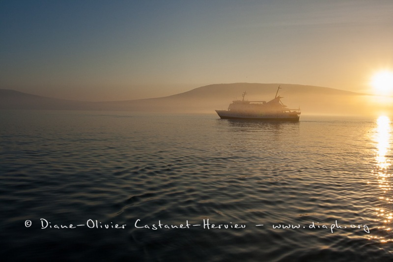 Bateau de croisière aux Galapagos