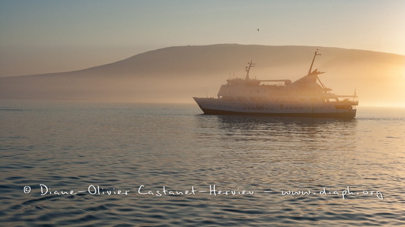 Bateau de croisière aux Galapagos