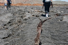 Coulées de lave, île de Santiago, Bahia Sullivan - îles Galapagos